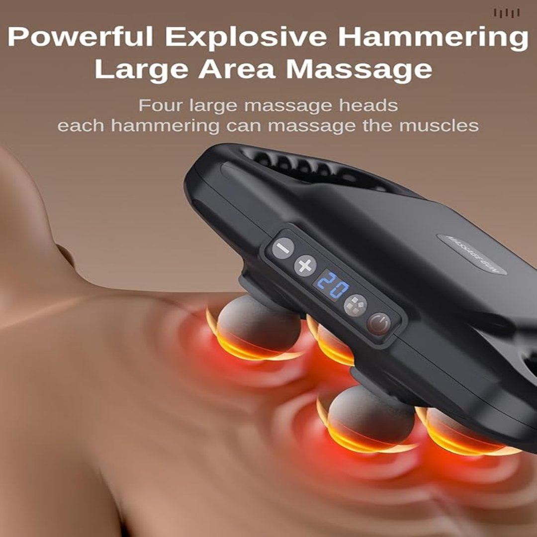 Four Head Compact Power Massager